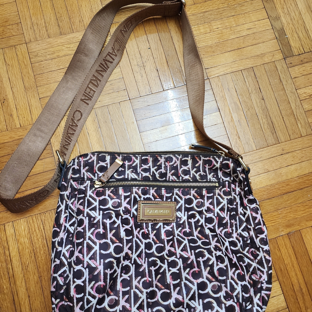 Calvin Klein Brown and Pink Women's Bag